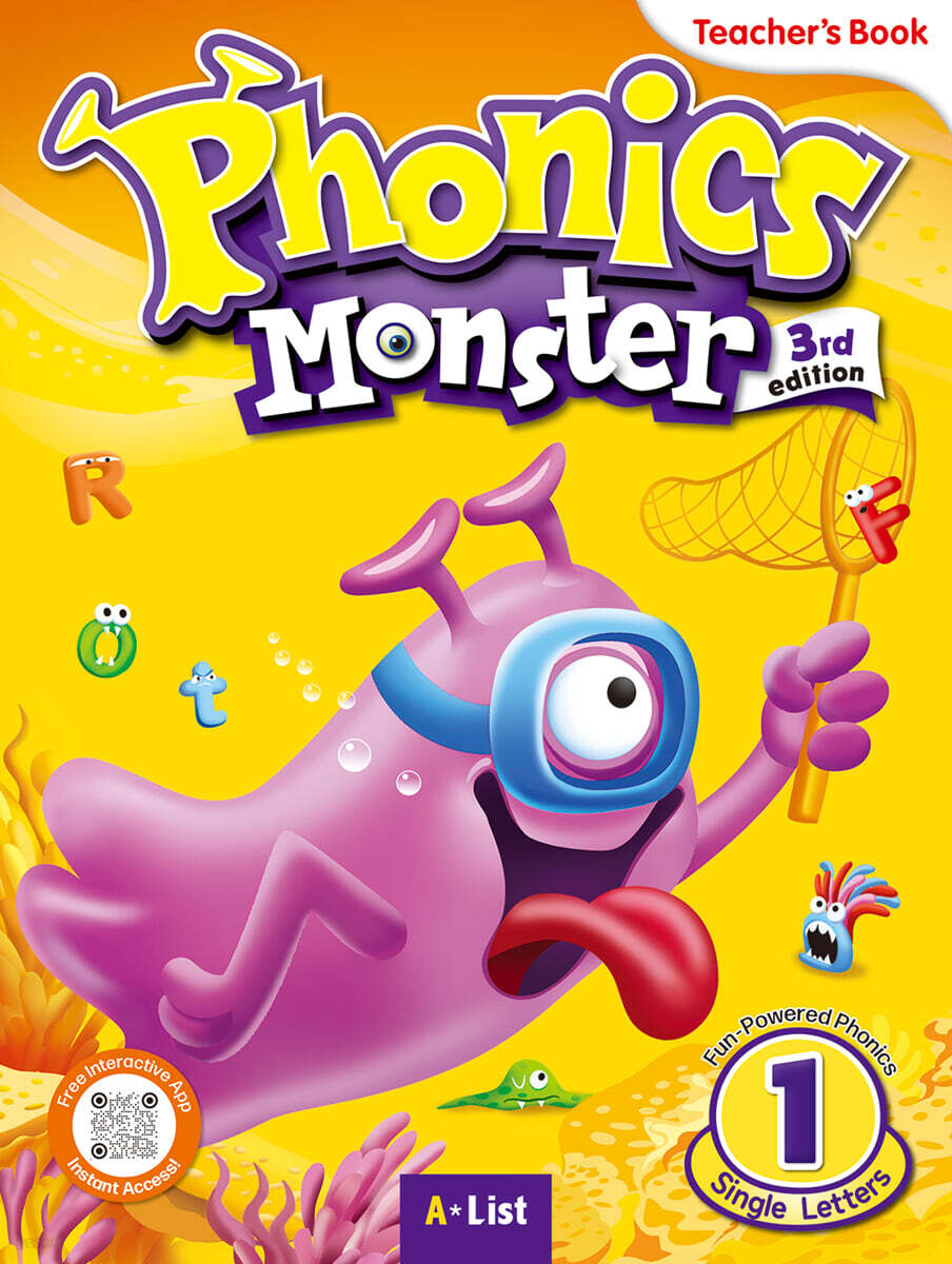 Phonics Monster 1 : Teacher's Book, 3/E (with App)
