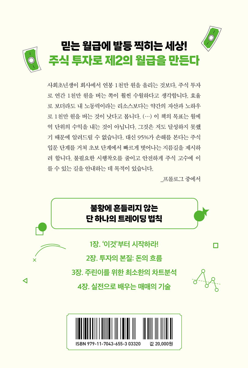 1년에 1천만 원 수익 내는 주식 투자 기술 | 인디플랜(안형준) | 원앤원북스 - 예스24