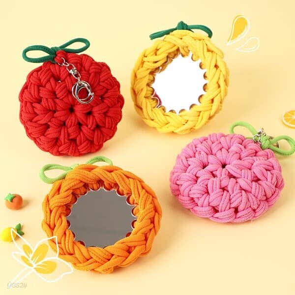 아트랄라 양말목 공예 상큼 과일 손거울 DIY 업사이클링 만들기