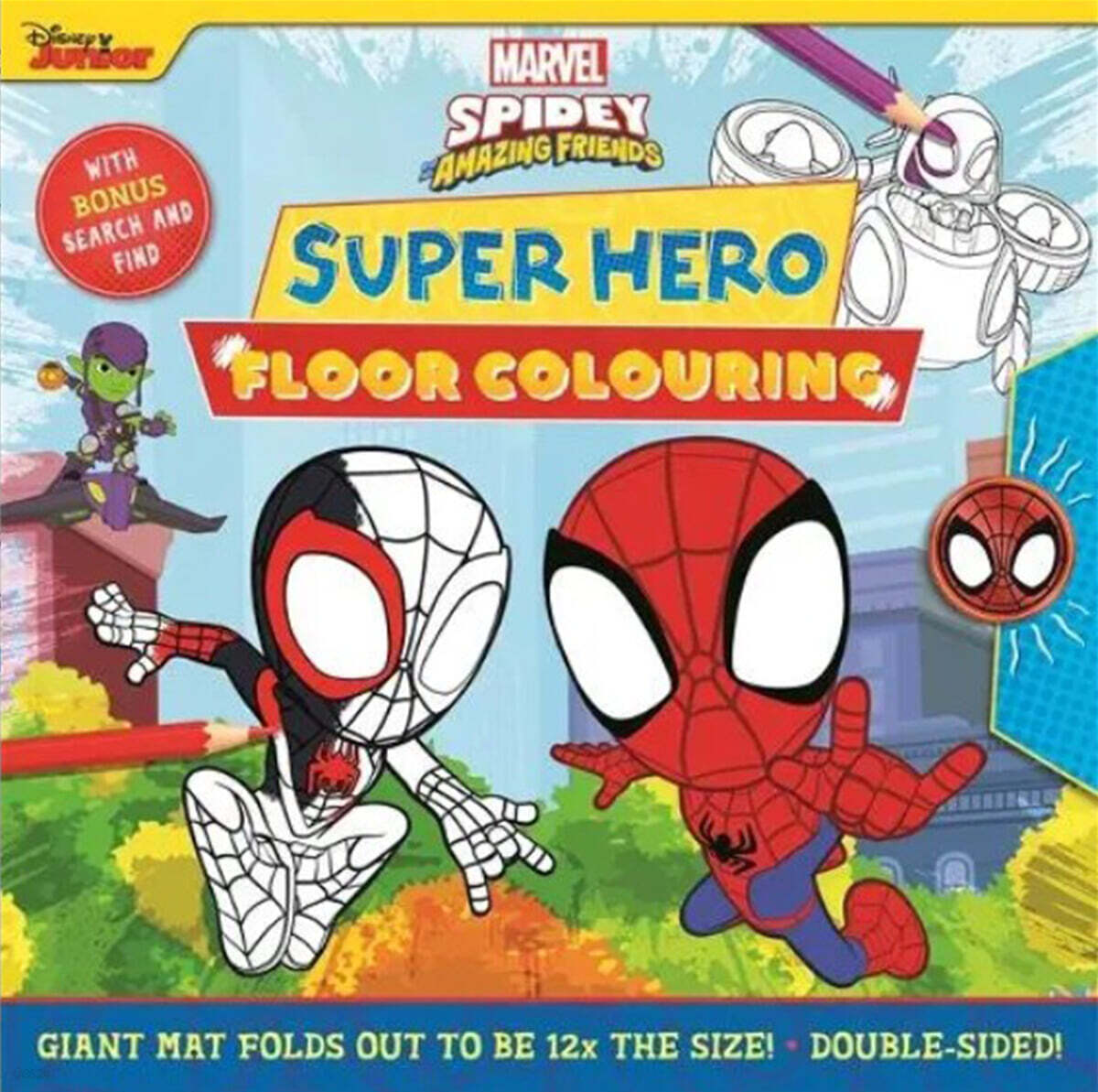 Marvel Spidey and his Amazing Friends: Super Hero Floor Colouring