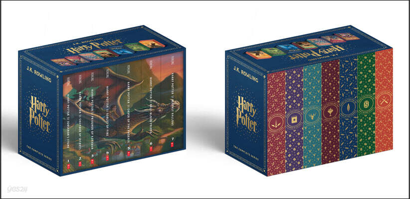 Harry Potter Paperback Box Set Books 1-7 (Deluxe Edition with Stenciled Edges)