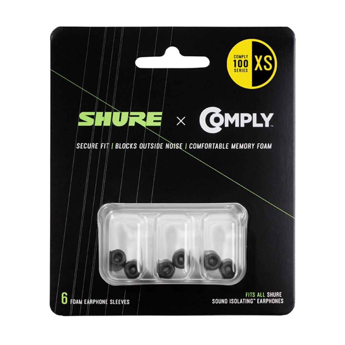 SHURE(슈어) EACYF1 T100 시리즈 컴플라이 폼팁(4가지 사이즈)
