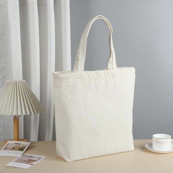[아일렌] 베이직 커스텀 무지 에코백 2p세트(23.5x37cm) (바닥면)