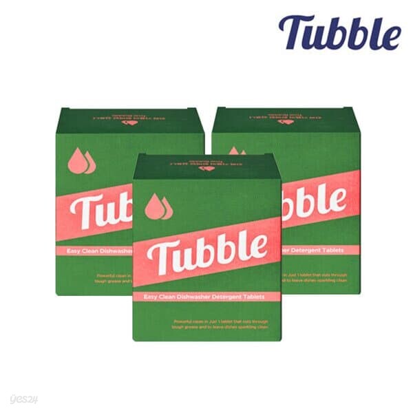 [Tubble] 터블 이지클린 올인원 식기세척기 세제(40입x3)