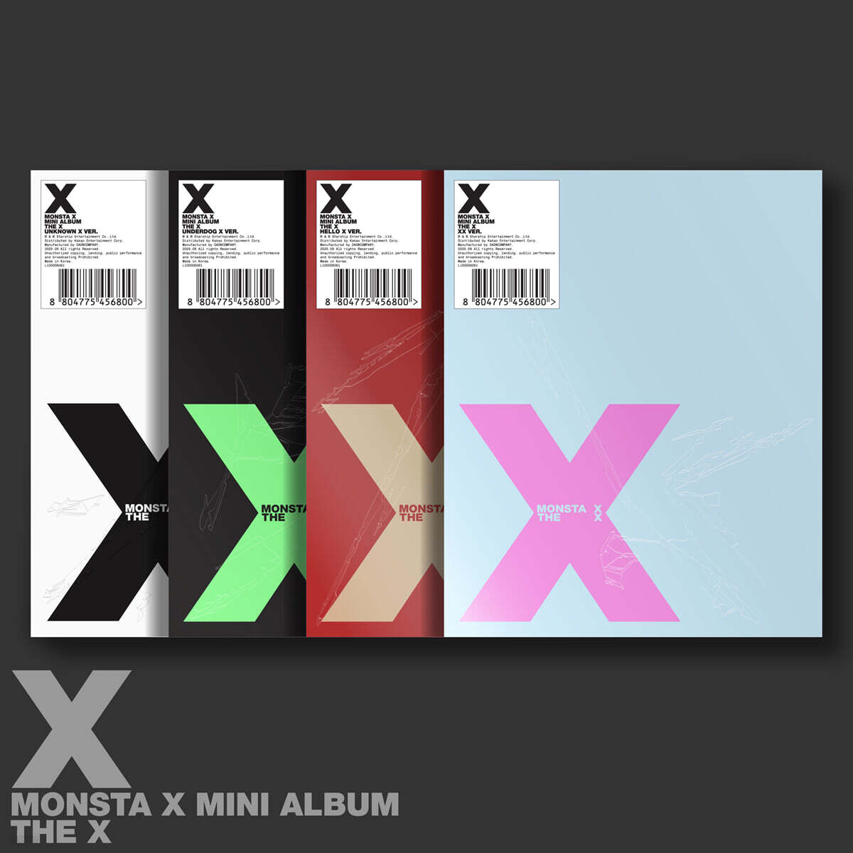 몬스타엑스 (MONSTA X) - MINI ALBUM : THE X [4종 SET]