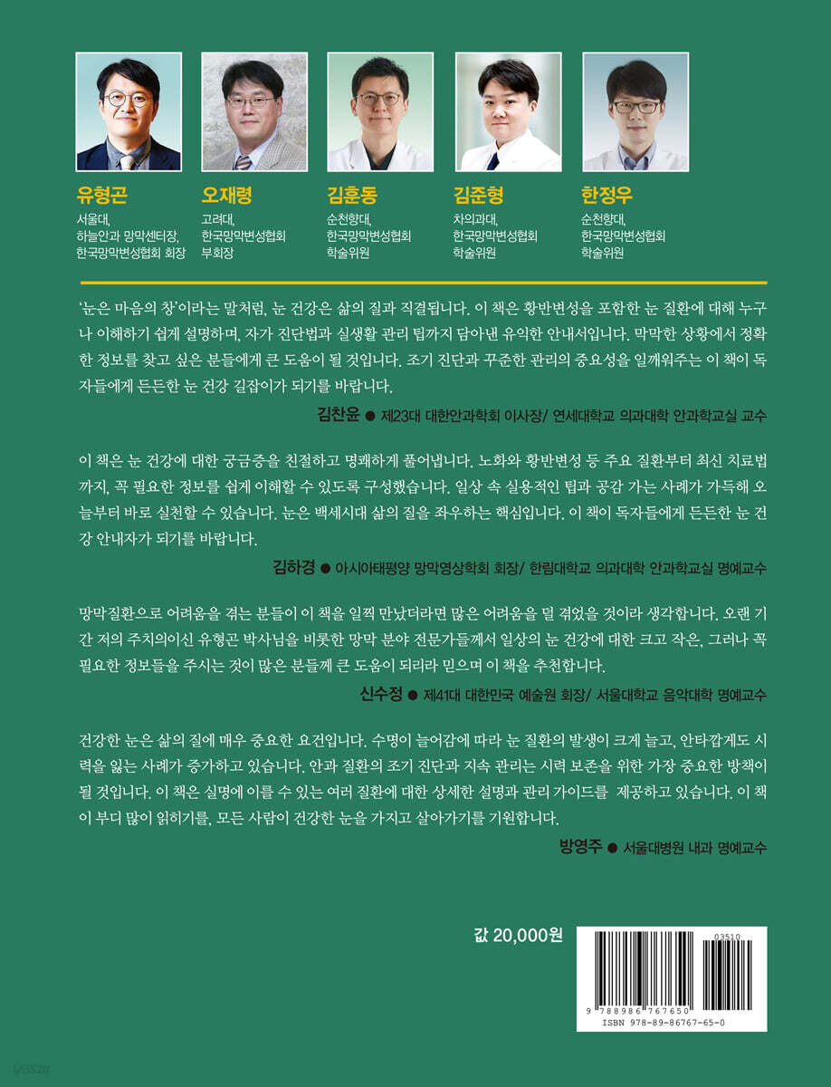 실명 인구 100만 시대 당신의 눈은 안녕하십니까? | 유형곤 | 라온누리 - 예스24