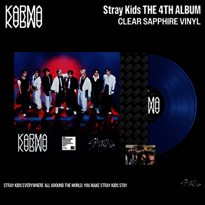 スキズ KARMA CLEAR SAPPHIRE VINYL レコード KARMA (CLEAR SAPPHIRE LP VER.)/Stray Kids/[輸入LP] K-POP