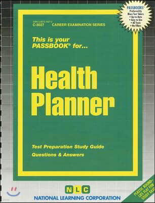 Health Planner: Passbooks Study Guide