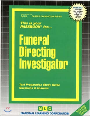 Funeral Directing Investigator: Passbooks Study Guide