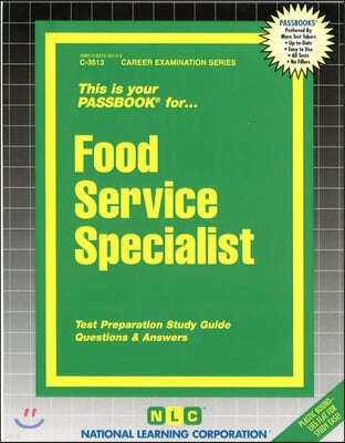 Food Service Specialist: Passbooks Study Guide