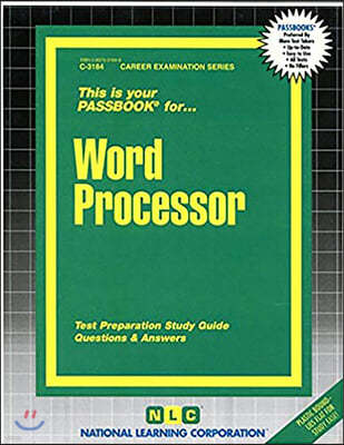 Word Processor: Passbooks Study Guide