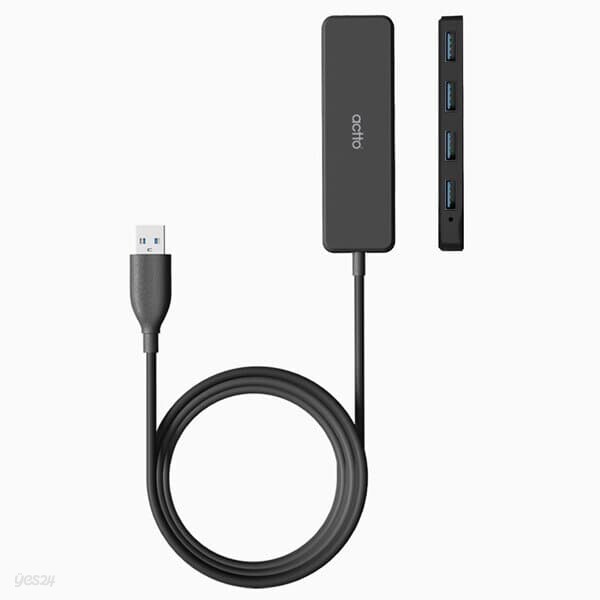 엑토 USB 3.2 4포트 노트북 PC 외장하드 1m 롱 멀티 허브 HUB-60