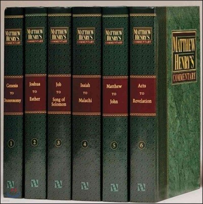 Matthew Henry's Commentary on the Whole Bible, Complete 6-Volume Set: Complete and Unabridged