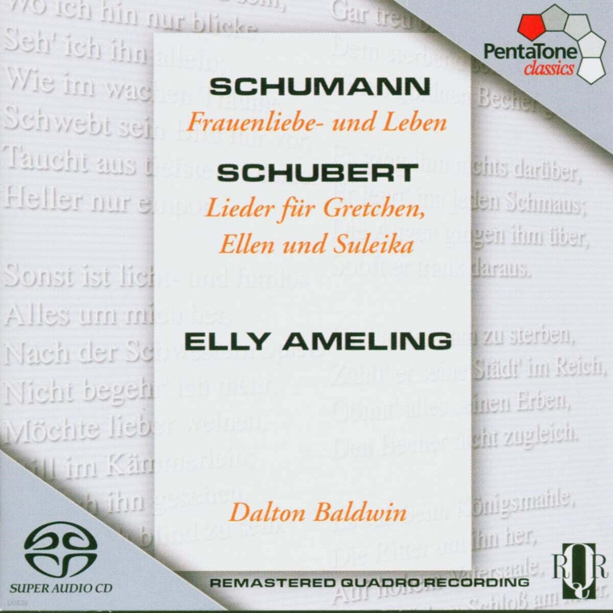 Elly Ameling 슈만: 여인의 사랑과 생애 / 슈베르트: 실잣는 그레텐 외 - 엘리 아멜링 (Schumann: Frauenliebe und Leben, Op.42 / Schubert: Gretchen am Spinnrade Op.2, D.118)