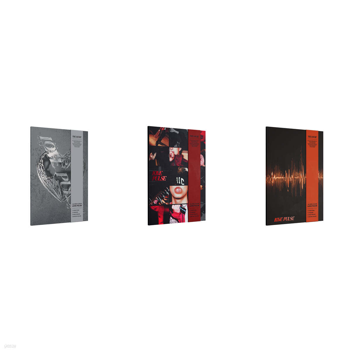TREASURE (트레저) - TREASURE 3rd MINI ALBUM [LOVE PULSE] METAL / STREET / ROCKCHIC VER. SET-thumbnail