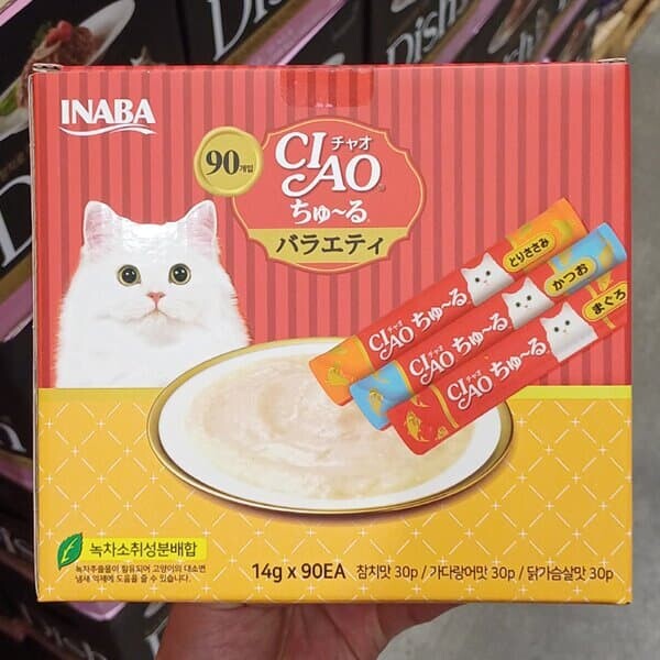이나바 챠오 츄르 버라이어티 14g x 90 / 고양이 간식