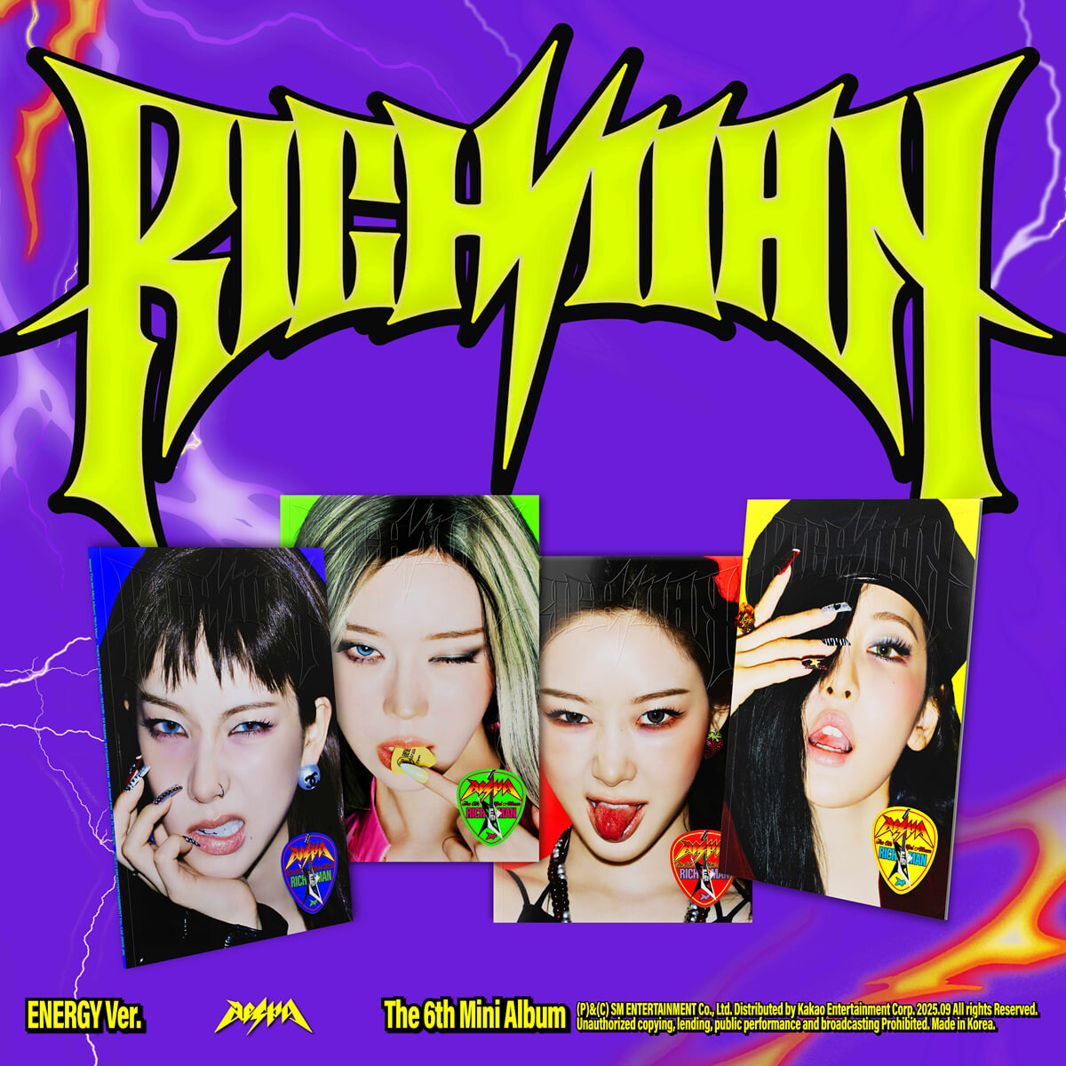 에스파 (aespa) - 미니앨범 6집 : Rich Man [ENERGY Ver.][4종 중 1종 랜덤발송]