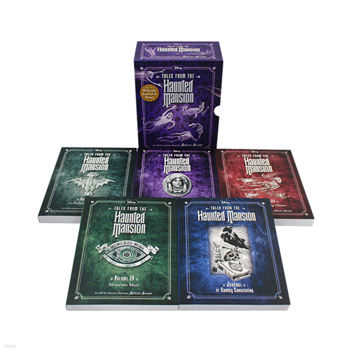 Disney Tales from the Haunted Mansion 4 Novels, Journal & Poster