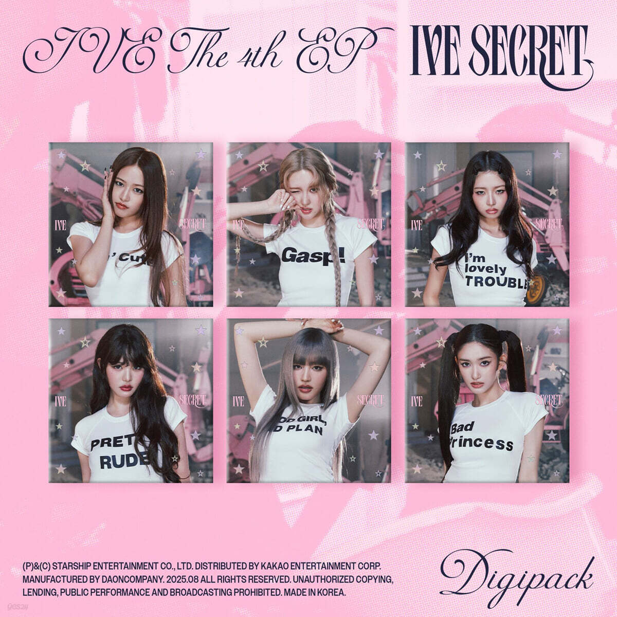IVE (아이브) - THE 4th EP : IVE SECRET [Digipack Ver.][6종 SET]