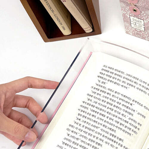 [그래잡화점][2개 세트]크리스탈 물방울 문진 + 투명 책 문진