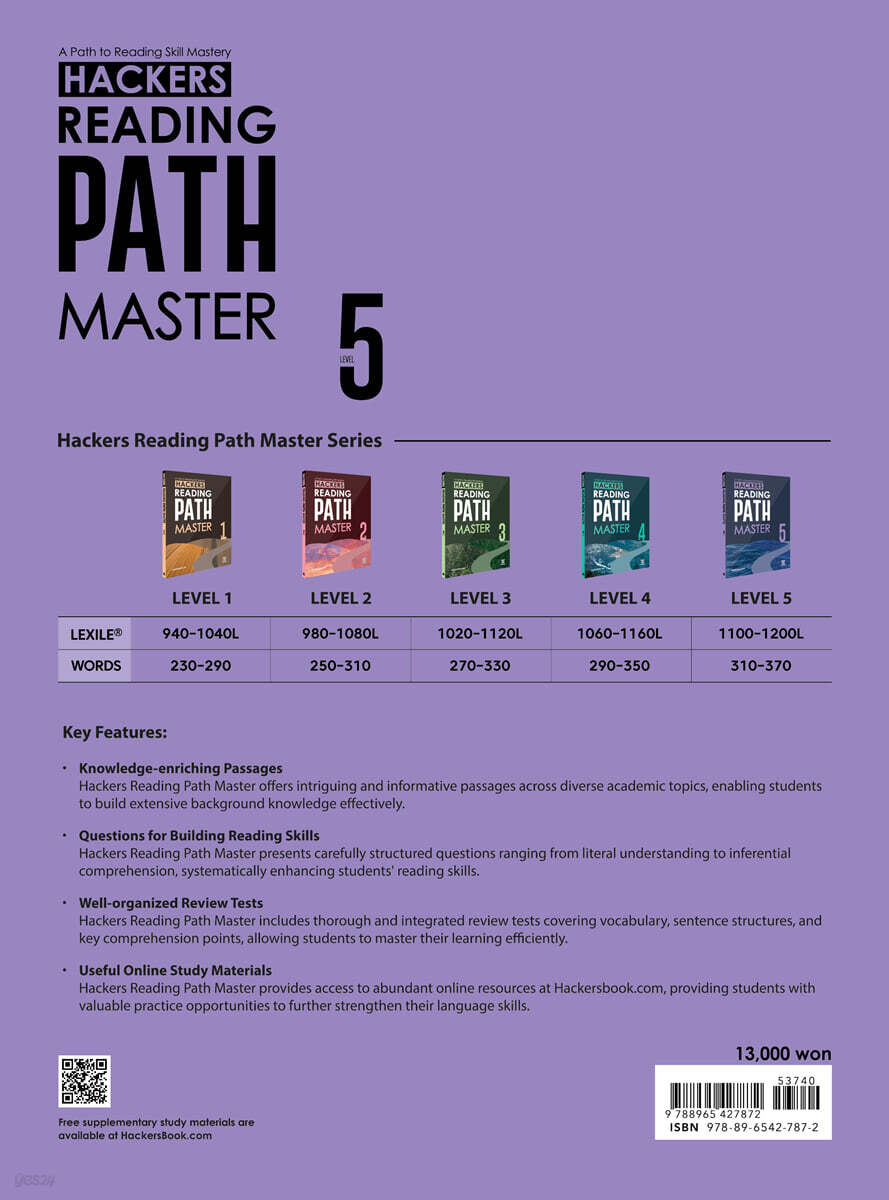 Hackers Reading Path Master Level 5 - 예스24