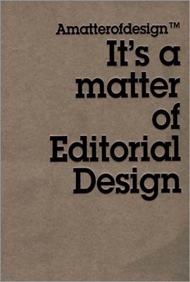 It's a matter of Editorial Design