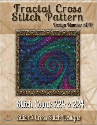 Fractal Cross Stitch Pattern: Design No. 5047
