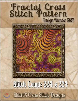 Fractal Cross Stitch Pattern: Design No. 5187