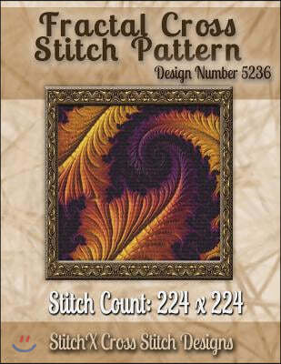 Fractal Cross Stitch Pattern: Design No. 5236
