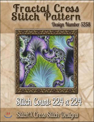 Fractal Cross Stitch Pattern: Design No. 5258