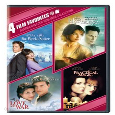 4 Film Favorites: Sandra Bullock (In Love and War, The Lake House,  Practical Magic, Two Weeks Notice)