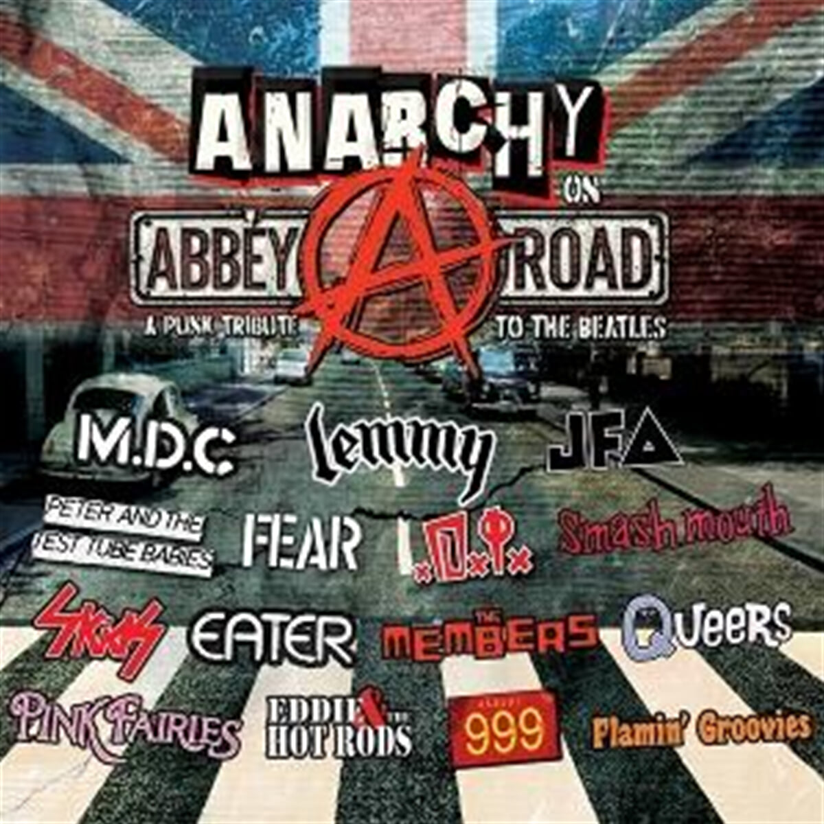 비틀즈 헌정 음반 - 펑크 버전 (Anarchy On Abbey Road - A Punk Tribute To The Beatles) [레드 마블 컬러 LP]