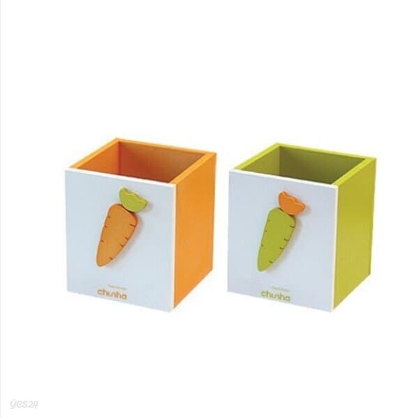 문구도매 천하지엘씨 WD202 스위트데이 당근펜꽃이(green1칸)
