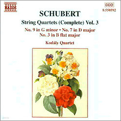 Kodaly Quartet Ʈ:   3 - 3 7 9 (Schubert: String Quartet Vol.3) ڴ ִ