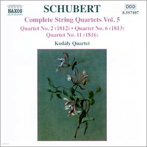 Kodaly Quartet Ʈ:   5 - 2 6 11 (Schubert: String Quartet Vol.5)