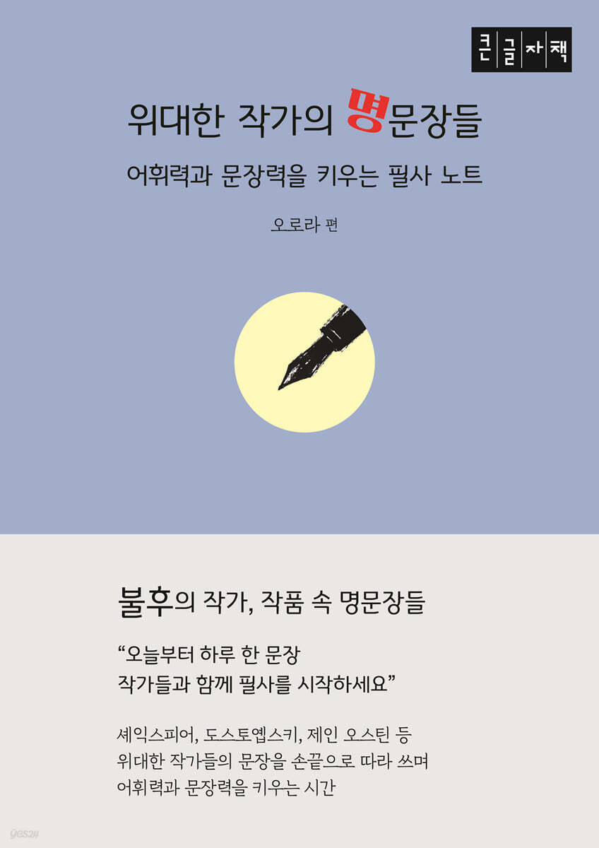 위대한 작가의 명문장들 (큰글자책)