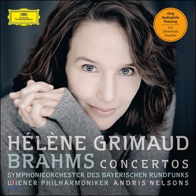 Helene Grimaud, Andris Nelsons, Symphonieorchester des Bayerischen Rundfunks — Helene Grimaud 브람스: 피아노 협주곡 1번 2번 (Brahms : Piano Concertos) 180g 2LP 앨범 커버