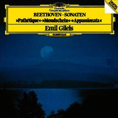 베토벤: 피아노 소나타 '비창', '월광', '열정' (Beethoven: Piano Sonatas No. 8 'pathetique' , No. 14 'moonlight' & No. 23 'appassionata') (UHQCD)(일본반) - Emil Gilels