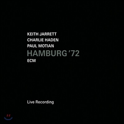 Keith Jarrett, Charlie Haden, Paul Motian - Hamburg '72