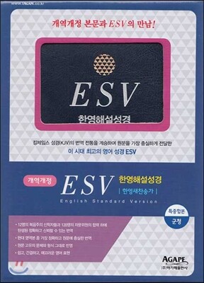 개역개정 ESV 한영해설성경&한영새찬송가 (특중/합본/색인/지퍼) (군청)