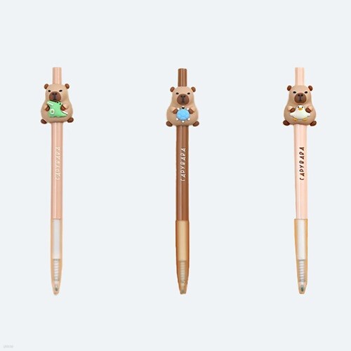 엠에스 큐티바라 카피바라 젤펜 3종 0.5mm