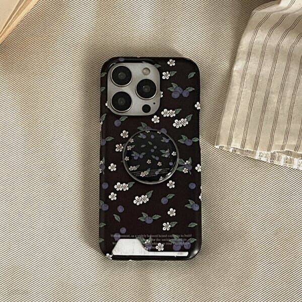 blueberry mood 아이폰 16pro 카드수납 하드 케이스