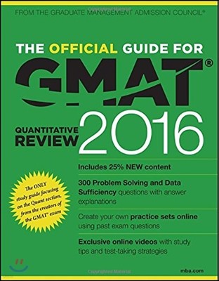 The Official Guide for GMAT Quantitative Review 2016