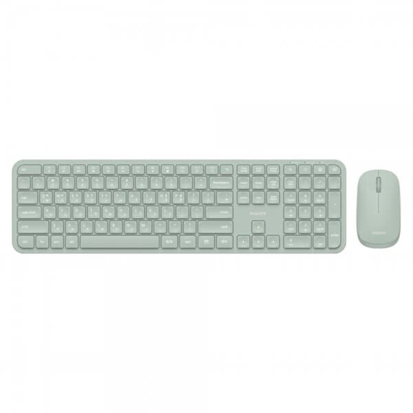 필립스 SPT6338 무선 키보드 마우스 세트 (민트)