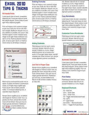 Excel 2010 Tip Card