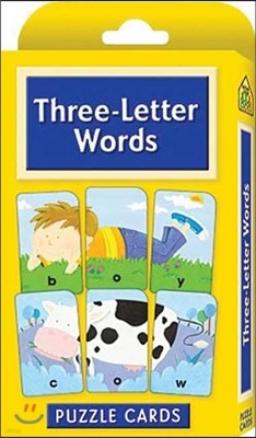 Three-Letter Words (School Zone Puzzle Cards)