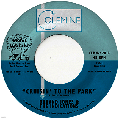 Durand Jones & The Indications — Morning In America b/w Cruisin' To The Park 앨범 커버