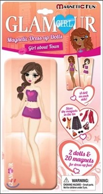 Glamour Girl Magnetic Dress-Up Dolls : Girl About Town