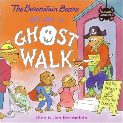 The Berenstain Bears Go on a Ghost Walk: A Halloween Book for Kids [With Tattoos]