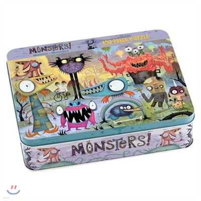 Monsters 100 PC Puzzle Tin